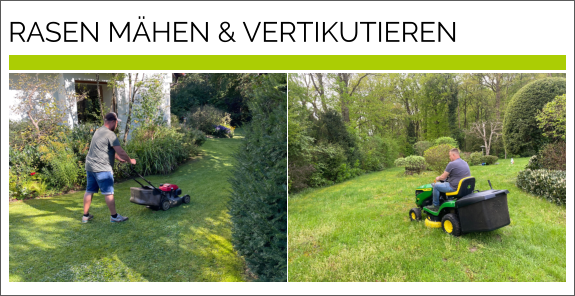 RASEN MÄHEN & VERTIKUTIEREN